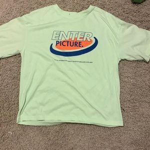 Lime green vintage graphic tee